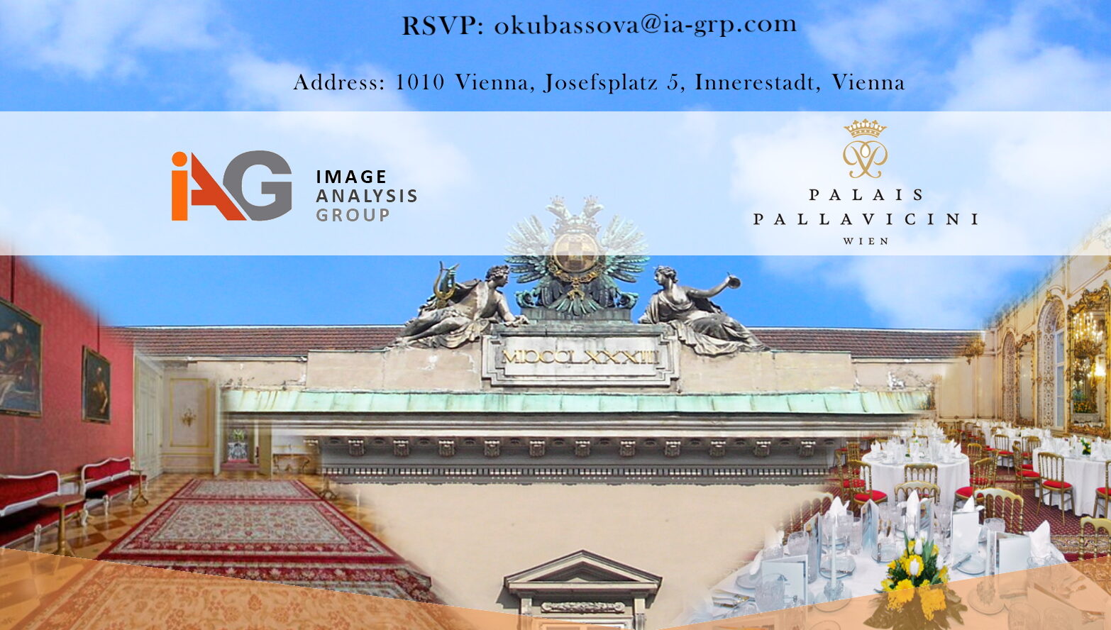 Champagne Reception at UEGW 2022 Vienna, Palais Pallavicini IAG